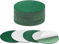 20-Pack Lamp Base Felt, 4.5 Inch Dia. 2mm Thick Self Adhesive Round Fabric Felt Pads for Lamp/Furniture/DIY, Non-Slip Fiber Backed Patch Circles with Adhesive Backing [Green]