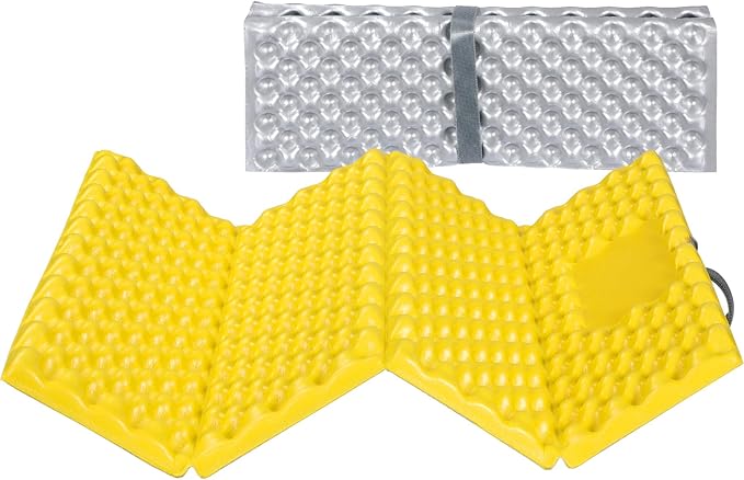 REDCAMP Foam Hiking Seat Pad, Foldable Z Ultralight Sitting Pad for Camping Backpacking Stadium Outdoor, Green/Blue/Khaki/Yellow/Black