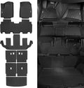All Weather Floor Mats for Cadillac Vistiq 2026 6 Seats Floor Mats & Trunk Mat & 2nd/3rd Backrest Mats for Cadillac Vistiq Accessories All Season Guard Anti-Slip Floor Liner