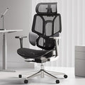 Hbada E3 Air Ergonomic Office Chair, Big and Tall Office Chair - with 3-Zone Dynamic Lumbar Support, 3D Adjustable Headrest, 3D Adjustable Armrests, Swivel Computer Chair, Black(No Footrest)