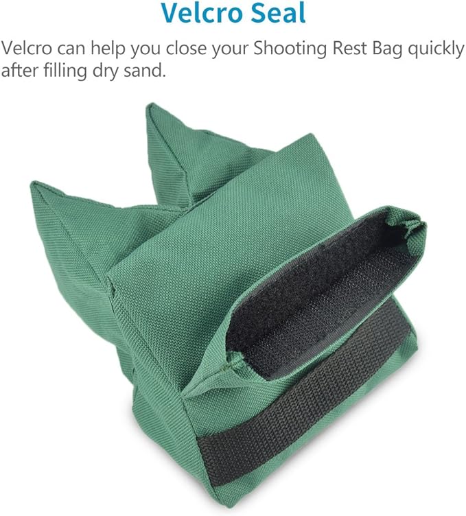 Twod Outdoor Shooting Rest Bags - Target Sports Bench Rest with Front & Rear Support SandBag Stand Holders for Gun Rifle Shooting Hunting Photography - Unfilled