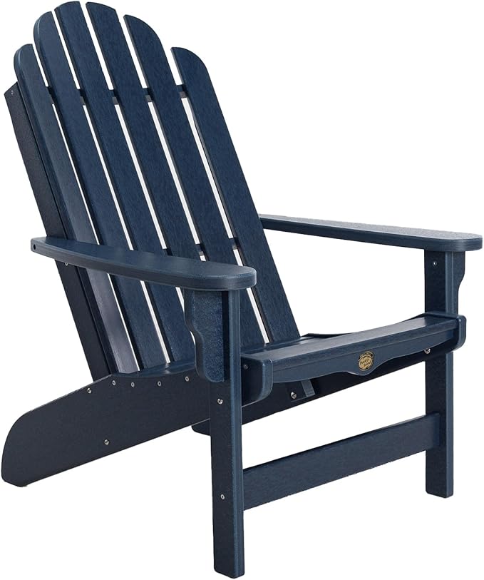 Original Pawleys Island Royal Blue DuraWood Essentials Adirondack Chair – Eco-Friendly Recycled Material, Stainless Steel Hardware, Smooth Fit N Finish, Handcrafted in The Carolinas