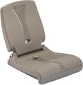 Step2 Folding Flip Seat, Lightweight Portable Outdoor Chair for Poolside, Camping, Beach, Boats, Tailgates, Durable Ground Chair with Back Support for Adults, Brown