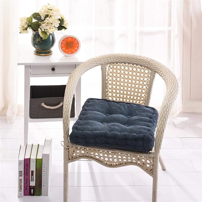 15"x15" Square Comfortable Seat Cushions Home Pillow Indoor Corduroy Chair Pads Office Soft Cushion
