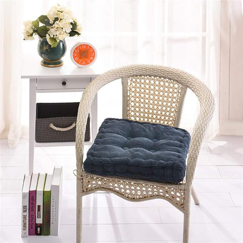 15"x15" Square Comfortable Seat Cushions Home Pillow Indoor Corduroy Chair Pads Office Soft Cushion
