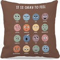 Nogrit Counseling Office Must Haves Throw Pillow Cover, Calming Corner, Mental Health Pillowcase Decor for Home Kids,Mental Health Counselor Gifts, Calming Corner Pillow Covers 18x18-892