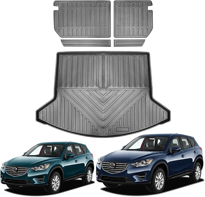 Compatible for 2013-2016 Mazda CX5 Seat Back Cover & Cargo Mat CX5 Backrest Mats Cargo Liner All Weather Protection for 2013-2016 CX-5 Accessories