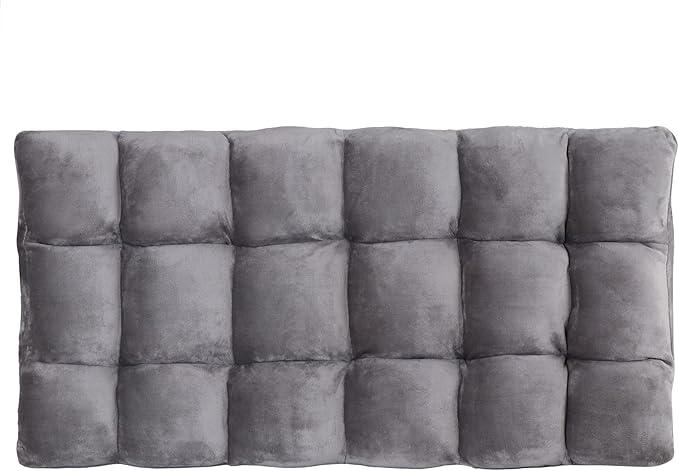 Epetlover 14-Position Adjustable Floor Gaming Chair Foldable Memory Foam Armless Sofa Seat Couch Recliner with Comfy Back Support for Working Meditation Reading, Grey