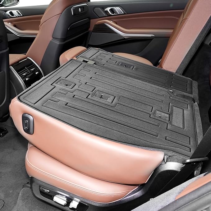 Compatible for 2019-2025 BMW X7 Seat Back Cover Rear Seat Protectors All Weather TPE Backrest Mats for 2019-2025 BMW X7 Accessories (2nd Row Backrest Mats)