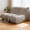 Sytopia Loveseat Bean Bag Chair, Oversized Reading Chair for Adults Ultra-Comfy, Corner Floor Sofa 40D Foam, Togo Sofa Furniture for Living Room Bedroom Gaming, Urban Grey