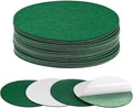 20-Pack Lamp Base Felt, 6.5 Inch Dia. 2mm Thick Self Adhesive Round Fabric Felt Pads for Lamp/Furniture/DIY, Non-Slip Fiber Backed Patch Circles with Adhesive Backing [Green]
