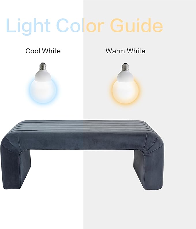 HomePop Arch Channel Bench|Bench for Living Room & Bedroom | Decorative Home Furniture - Blue Velvet