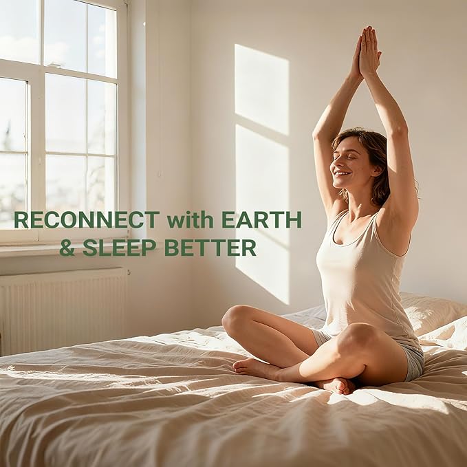 EOHELGRO Grounding Mat for Sleeping, Earth Mat Grounding Pad for Energy, Pain Relief, Inflammation, Feet and Back Pain(23.6" x 11.8")