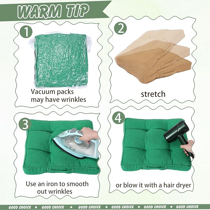Gerrii 12 Pieces Classroom Floor Cushions with Handles Flexible Floor Seating Cushions Pillows School Chairs in Home School Classroom Kindergarten Daycare Nursery(Vivid Color,Square)