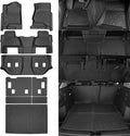 Naibeve Floor Mats for 2015-2020 Chevrolet Suburban/GMC Yukon XL 7 Seats Bucket Seats - All Weather for Chevy Suburban/GMC Yukon XL Floor Mats Trunk Mat & 3rd Row Backrest mats Accessories