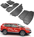 Compatible for 2012-2016 Honda CRV LX/SE/EX Floor Mats All-Weather TPE Floor Mats for 2012 2013 2014 2015 2016 Honda CR-V Accessories (Full Set)