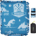ATEPA Inflatable Seat Cushion, Self-Inflating Portable Stadium Airplane Travel Foam Cushion Pad for Camping, Sports Events, Outdoor