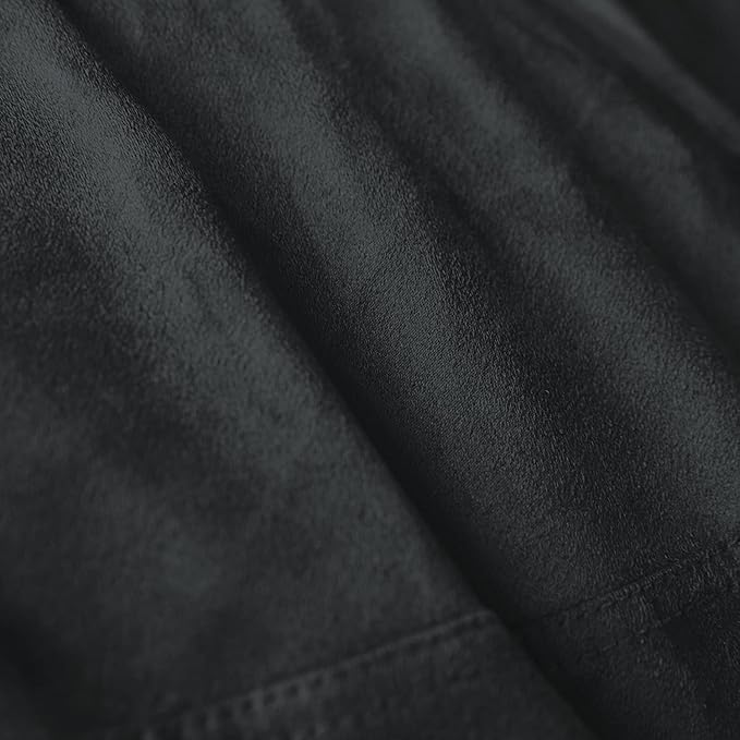 Lumaland Luxurious 5ft Large Bean Bag Chair with Microsuede Cover - Ultra Soft, Foam Filling, Washable Bean Bag Sofa for Kids, Teenagers, Adults - Sack Chair for Dorm, Family Room - Black