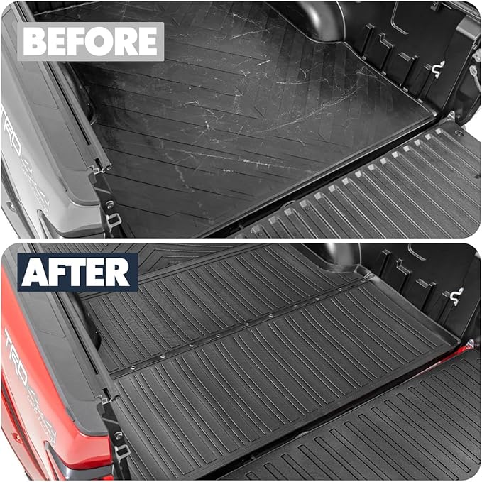 Compatible for 2022-2025 Toyota Tundra Truck Bed Mat & Tailgate Mat All Weather Protector Accessories for 2022 2023 2024 2025 Toyota Tundra 5.5ft Truck Bed Mat Tailgate Mat