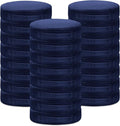 24 Pcs Round Floor Cushions for Kids, 15'' Plush Flexible Seating Pillows with Handles, Soft Chair Seats for Classroom Elementary Daycare Preschool Playroom Reading Corner Navy Blue