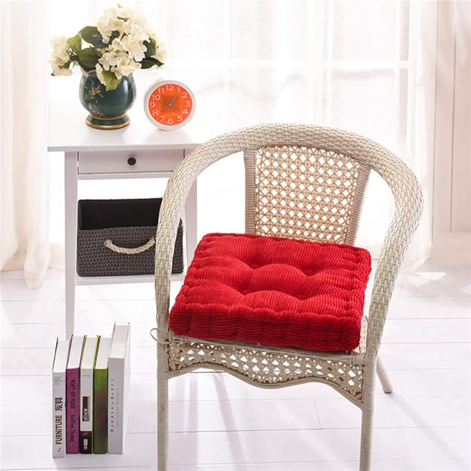 15"x15" Square Comfortable Seat Cushions Home Pillow Indoor Corduroy Chair Pads Office Soft Cushion