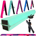 MARFULA 6 FT / 8 FT / 9 FT Folding Gymnastics Beam Foam Balance Floor Beam - Extra Firm - Suede Cover - Anti Slip Bottom with Carry Bag for Kids/Adults Home Use