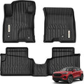 YITAMOTOR Floor Mats Compatible with 2022-2025 2026 Ford Maverick Hybrid, Custom Fit Maverick Car Mats, All-Weather TPE Front and Rear Row Floor Liners, Black