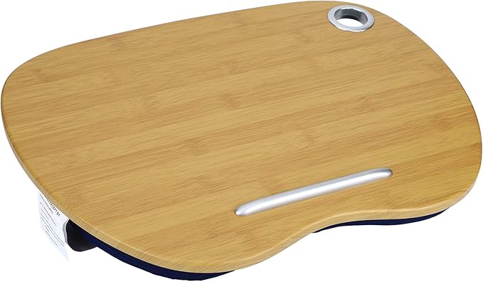 Multifunction Laptop Desk, Portable Lap Desk for Bed Sofa Office, 3 - in - 1 Laptop Stand with Cushion, Lightweight MDF Board Writing Table for Home Outdoor Travel, Fits 14 Inch La (Blue)