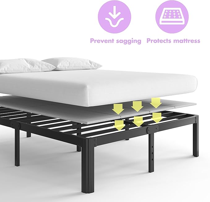 VTWAZAST Bunkie Board Full Size, Bed Support Under Mattress, Low Profile Bed Board, Light and Thin, Breathable, Noise Minimizing, Moisture Resistant Bunkie Boards