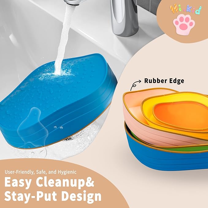 Oranmew Stepping Stones for Kids – Toddler Stepping Stones for Balance and Sensory Play, Non-Slip Indoor and Outdoor Balance Toys for Boys and Girls Age 3+, Stackable 5 Pcs Set