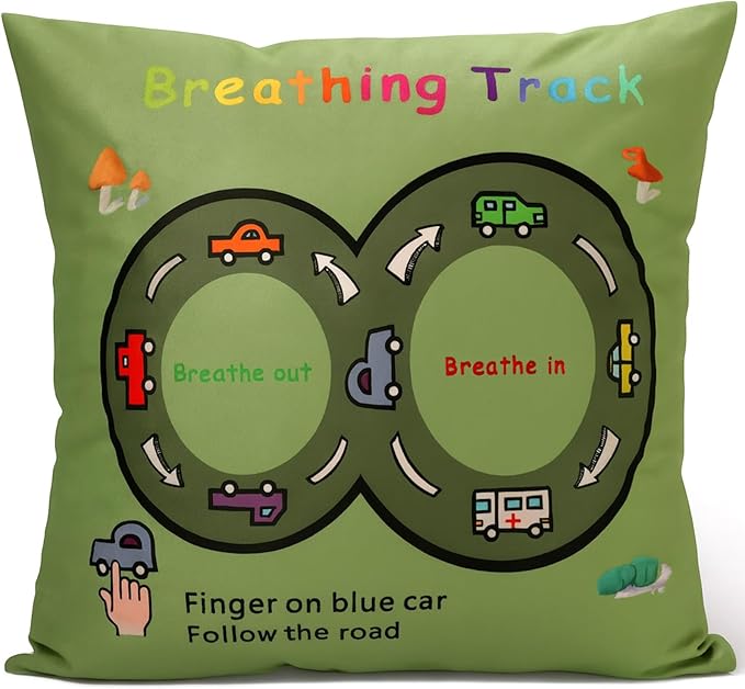 Classroom Decor Throw Pillow Covers Set of 2 - Calm Down Corner Supplies Calming Corner School Counselor Office Mental Health Decor Cozy Corner Feelings Pillow Therapy Office Decor 18x18 Sage Green