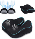 CXC Gel Seat Cushion for Long Sitting – Ergonomic Support Cushion for Office Chair, Car Seat & Wheelchair, Breathable Honeycomb Gel, Non-Slip Bottom