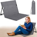 Jetec Foldable Floor Backrest Chair Portable Camping Chair with Storage Bag Light Weight Lazy Seat for Indoor Outdoor Bed Ground Park Lawn Concerts Beach Hiking