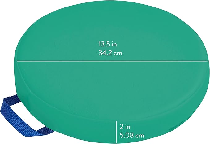 Back2School Express Round Floor Cushions with Handles, Flexible Seating, Contemporary, 6-Piece