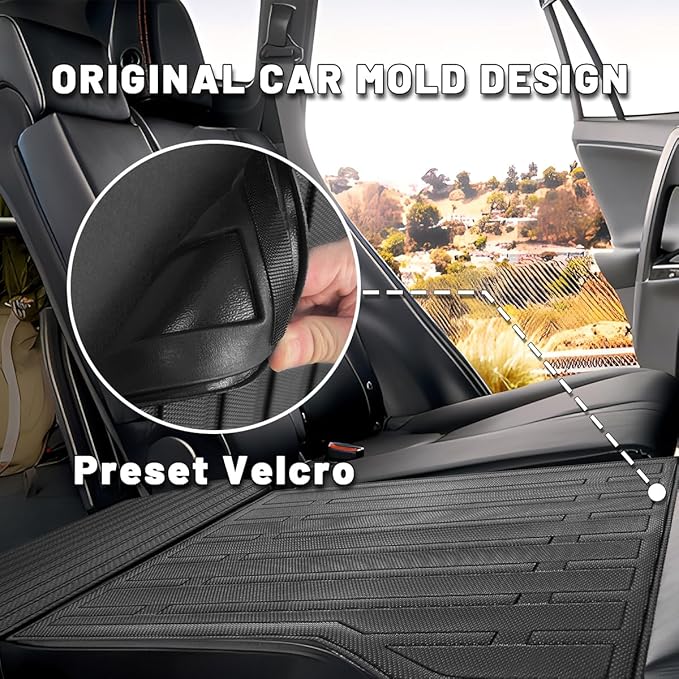 Compatible for 2013-2018 Toyota RAV4 Backrest Mats Rear seat Protectors Seat Back Cover for 2013 2014 2015 2016 2017 2018 Toyota RAV4 Accessories