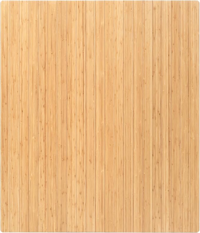 Anji Mountain Office Chairmat Thickest & Sturdy Bamboo Chairmats Highly Premium Quality Anti-Slip Heavy Duty for Multi-Purpose Hardwood Floor Office & Home Floor Protector Office Chair mat-5mm Thick