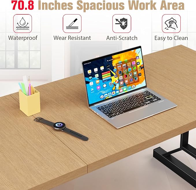 Workbench for Garage Surface Tool Bench for Home Renovation Commercial Steel Work Tool Bench 70.8 * 31.5 inch