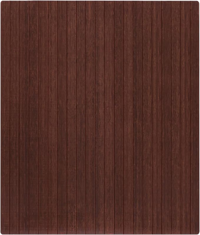 Anji Mountain Office Chairmat Thickest & Sturdy Bamboo Chairmats Highly Premium Quality Anti-Slip Heavy Duty for Multi-Purpose Hardwood Floor Office & Home Floor Protector Office Chair mat-5mm Thick