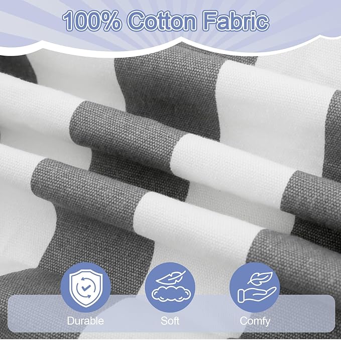 COMAX Bean Bag Chair for Kids, Kid Beanbag Chair Cute, Cotton Canvas Lazy Chair with Shredded Foam Filling, Stuffed Floor Sofa Couch for Boys and Girls, Grey