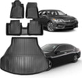 Compatible for 2013-2017 Honda Accord Sedan Floor Mats & Cargo Liner All Weather TPE Mats for 2013-2017 Honda Accord Accessories (No Fit for Coupe & Hybrid)