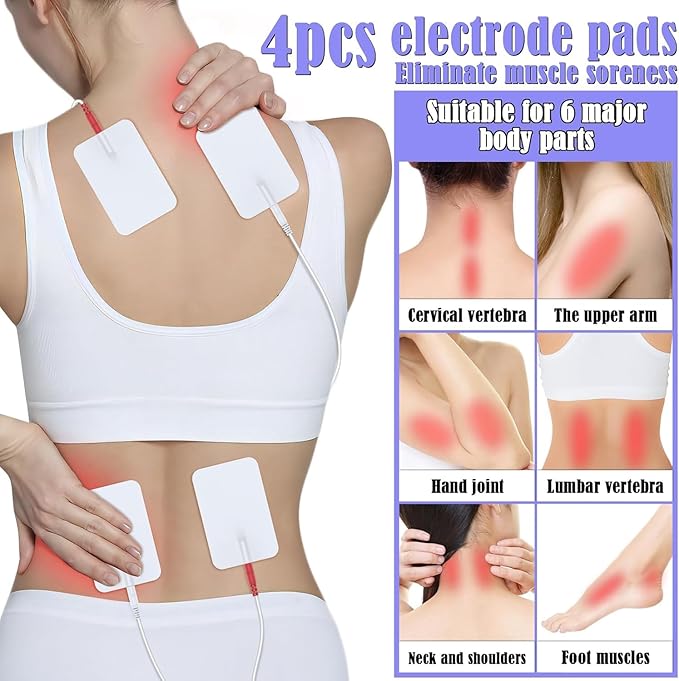 Foot Massager for Neuropathy, TENS & EMS Foot Circulation Stimulator for Pain Relief, Relieve Swelling, Cramps, RLS & Plantar, with Remote Control