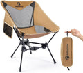 MellowCamp Camping Chair, Ultralight Folding Backpacking Hiking Chair, Compact Portable for Hiking, Camping, Backpacking, Beach, Roadtrip (Dune Brown)