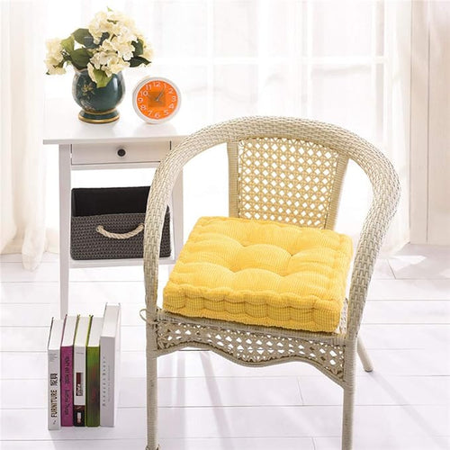 15"x15" Square Comfortable Seat Cushions Home Pillow Indoor Corduroy Chair Pads Office Soft Cushion