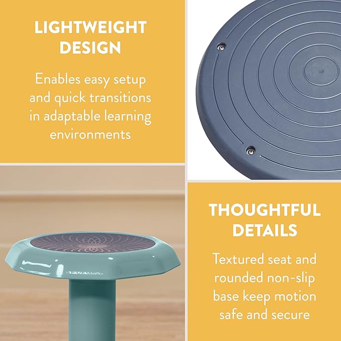 Wobble Stool, 18", Flexible Seating, Seafoam