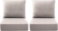 Luxury Outdoor Seat Cushion Set-22 x 24 x 6 Inch Outdoor Chair Cushions with Water Resistant & Removable Cover Outdoor Cushions for Patio Furniture Chair Sofa Couch