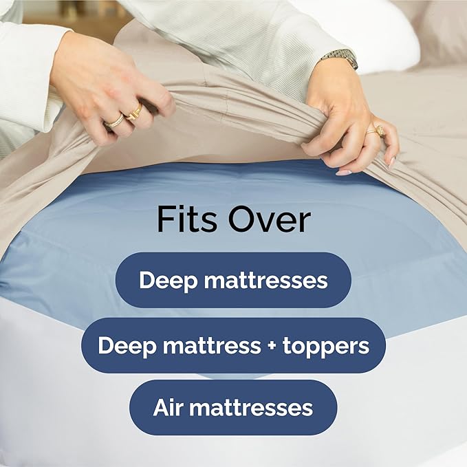Extra Deep Pocket Queen Sheet Set - 4 Piece Breathable & Cooling Bed Sheets - Hotel Luxury Sheet Set - Ultra Soft, Wrinkle Free & Comfy - Easily Fits Extra Deep Mattresses - Deep Pocket Wheat Sheets