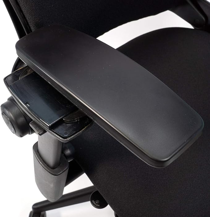 Steelcase Leap V2 Office Chair - Remanufactured by Crandall Office - Ergonomic, Fully Adjustable, 12-Year Warranty, Black Fabric - Premium Work & Home Office Seating