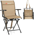 Goplus Hunting Chair, 360° Swivel Folding Hunting Blind Chair with Carrying Strap, 330LBS Capacity, Portable Deer Hunting Stool, Silent Ground Dove Hunting Chair, No Assembly