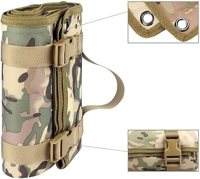Outdoor Camping Tactical Training Shooting Mat Anti Slip Pad, Waterproof and Moisture-Proof Folding Mat Picnic Blanket Portable with Carry Strap