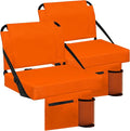 Stadium Seat for Bleachers with Back Support and Wide Padded Cushion Stadium Chair - Includes Shoulder Strap and Cup Holder